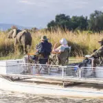 Boat-based safaris on the Mushika and Zambezi Rivers.