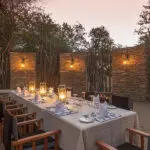 A boma dinner is always a highlight on safari. 