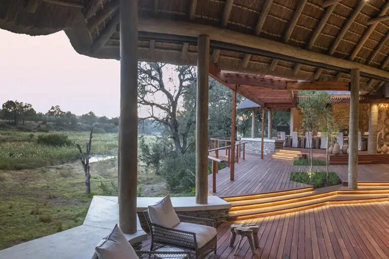 Zona principal del Dulini River Lodge.