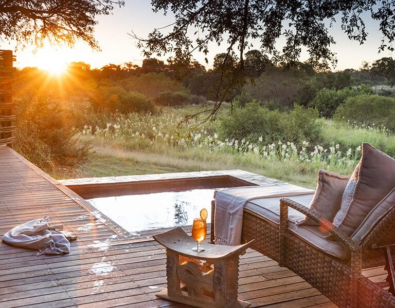 Sunset from your Dulini Suite deck. 