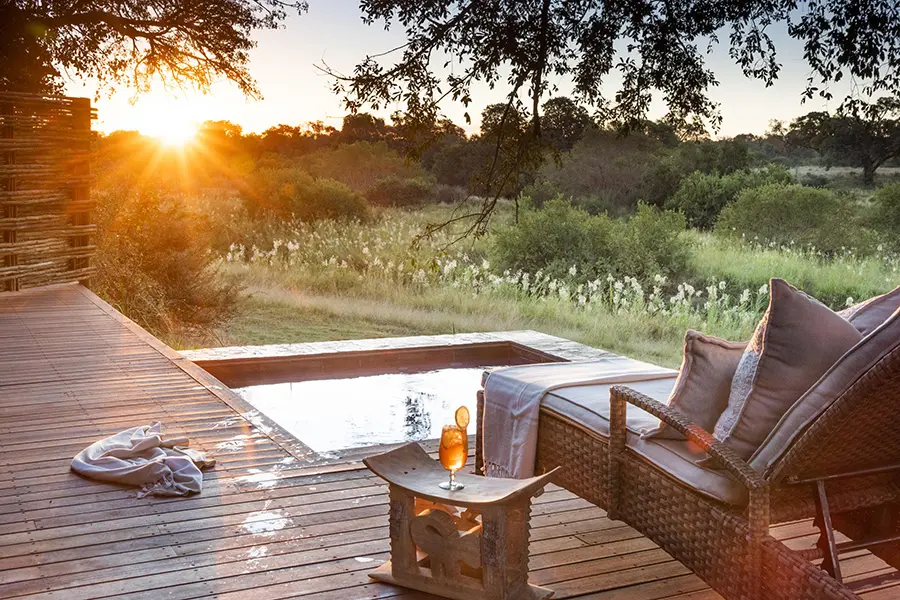 Sunset from your Dulini Suite deck. 