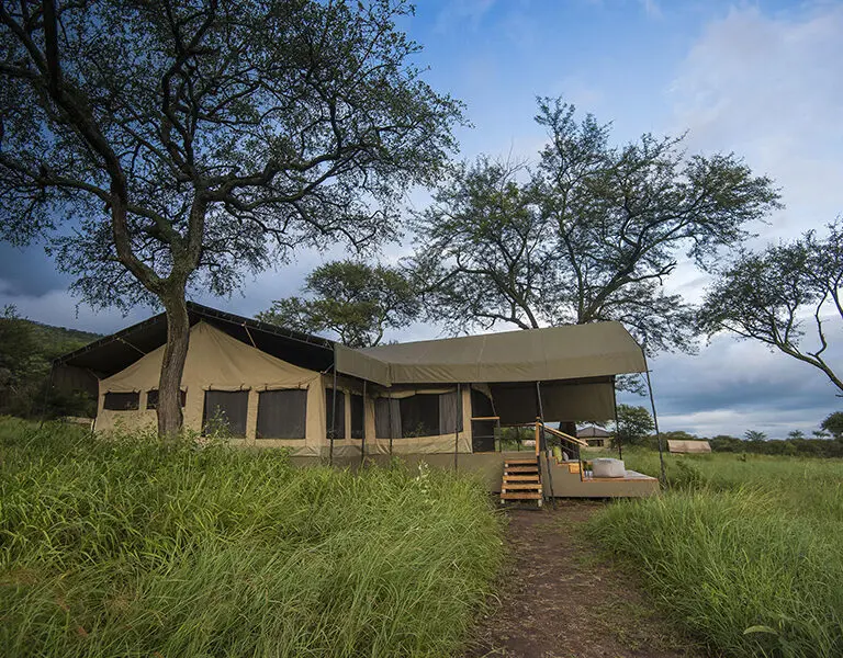 The Dunia two-bedroom family tent exterior.