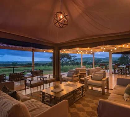 plenty of space to relax in the main lounge area.