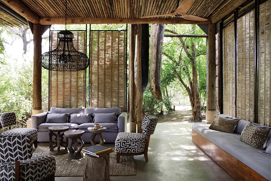 The lodge lounge.