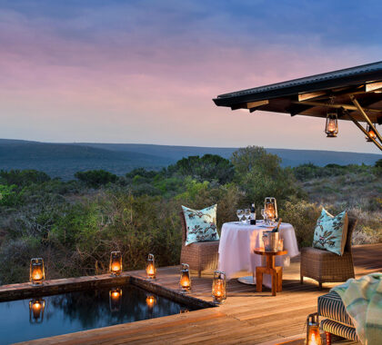 Escape to the African wilds while not compromising on luxury. 