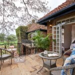Karen Blixen bedroom suite balcony.