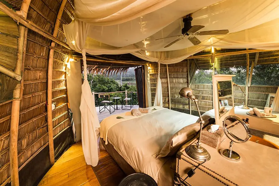 Lango’s design was influenced by the traditional architecture of the local B’Aka tribe.