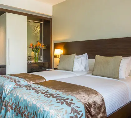 Twin beds are available.