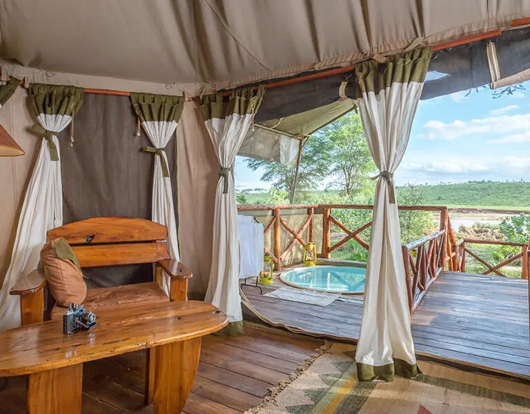 Enjoy a dip in your private plunge pool. 