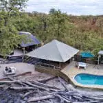 Elephant Pan Tented Camp is hidden away in a private game concession.