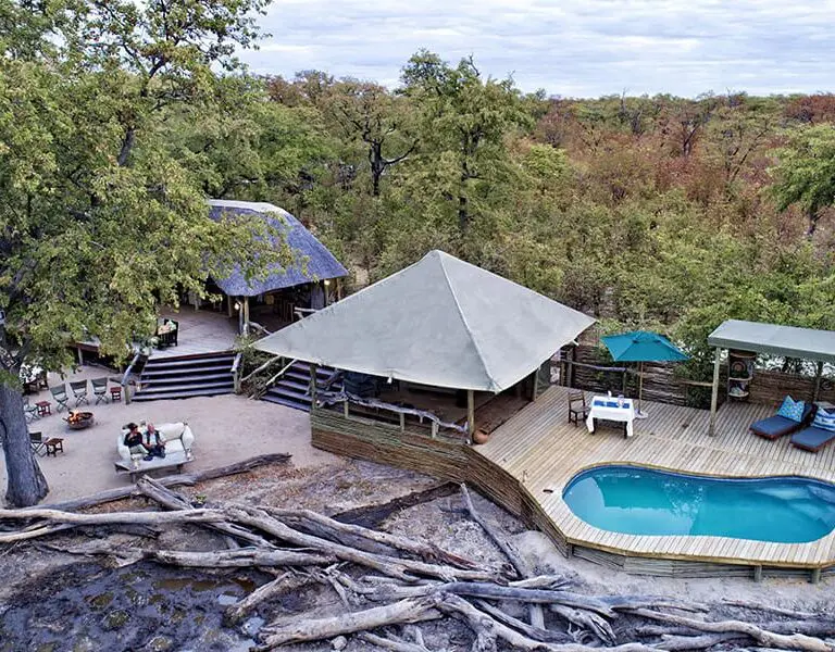 Elephant Pan Tented Camp is hidden away in a private game concession.