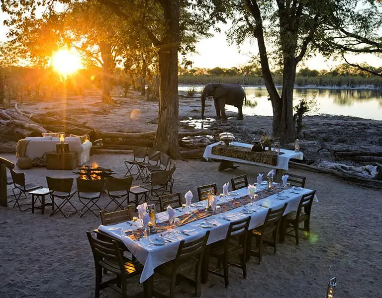 All meals are served communally at the main camp unless by special request.