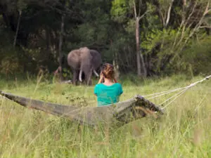 Guests at this traditional, unfenced safari camp enjoy great game viewing from virtually any location!