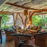 The indoor lounge at Elerain Camp.