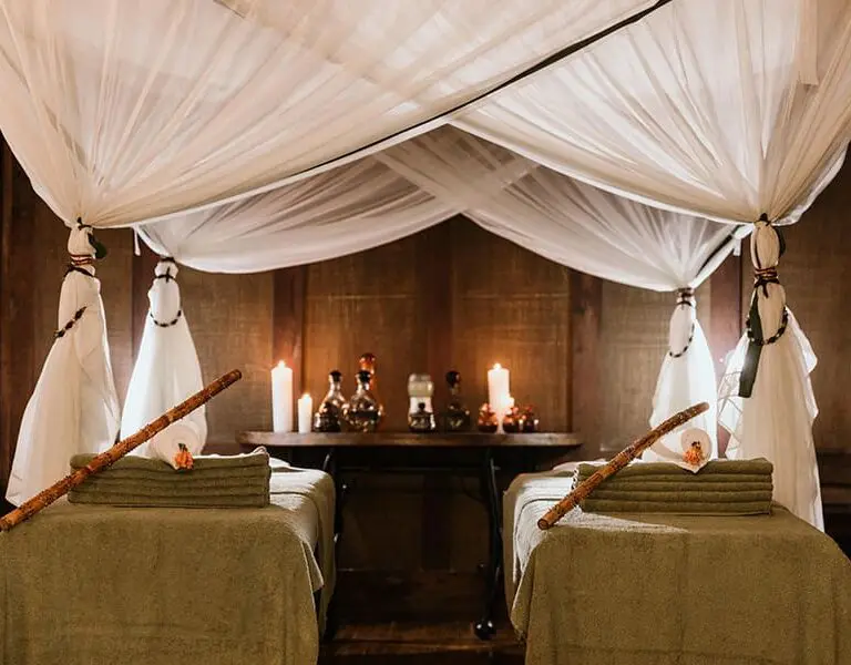 Indulge in a massage to relax before or after a long flight. 