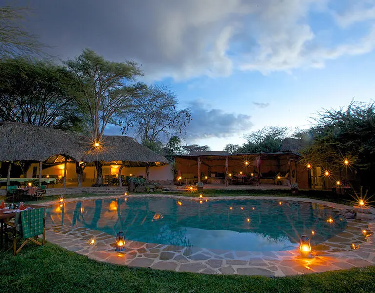 When the sun set into the savannah and the night kicks in you can experience a beautiful starry sky.
