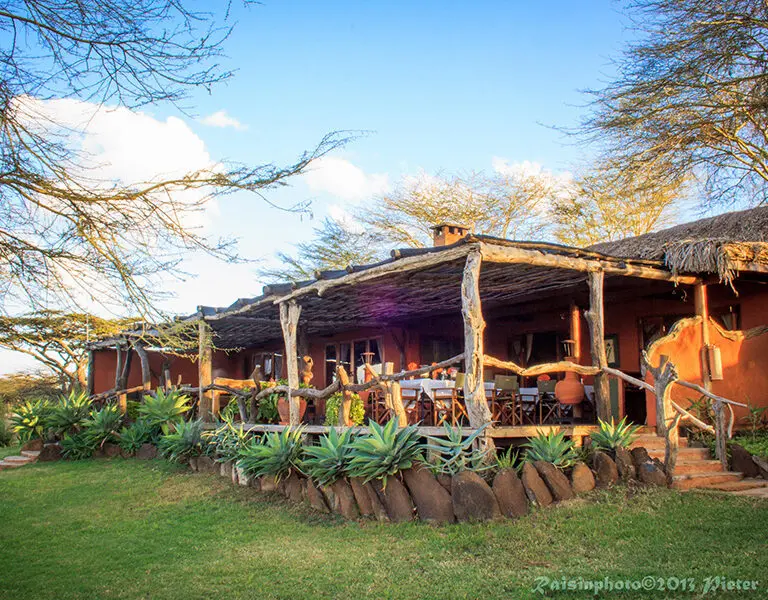 Lewa Safari Camp, perfectly positioned in the African bush. 