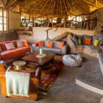 Relax in the lodge lounge.