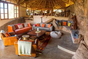 Relax in the lodge lounge.