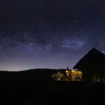 A starlit evening.
