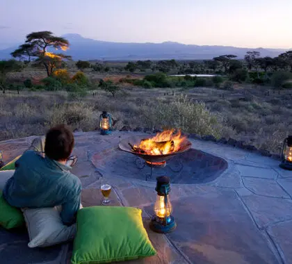 Revel in sublime African sunsets. 