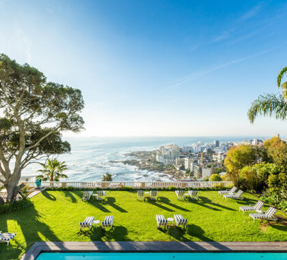 View of the ocean and city from Ellerman House.