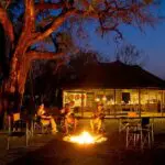 End the day the Wilderness way- fireside conversation, tall drinks & the sounds of the African night.