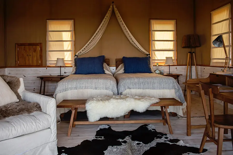 Twin beds.