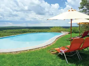 The lodge has three swimming pools and plenty of space to relax and unwind.