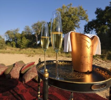Have a glass of champagne with someone special and enjoy the stunning view.