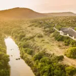 Exterior of Kwandwe Great Fish River Lodge Kwandwe Private Game Reserve in South Africa.
