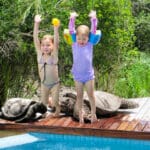 La piscina de Fitzpatrick es un lugar ideal para los niños en las calurosas tardes de Kruger.