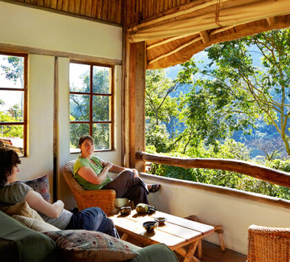 The lodge has truly spectacular views of the natural environment; spend some time just soaking up the location.
