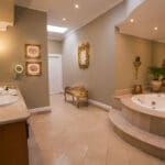 Lujosos cuartos de baño.
