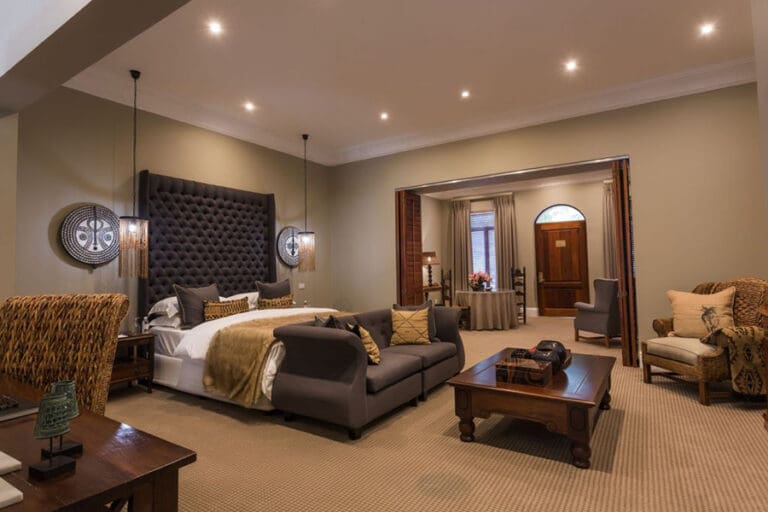 The luxury suite at Fairlawns Boutique Hotel Spa.
