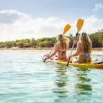 Azura offers a range of water-based activities, like kayaking.