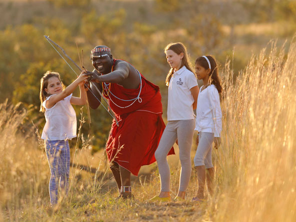 Finch Hattons has a dedicated children's program, including spending time with local Maasai.