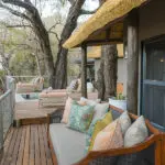 The deck is perfectly furnished for afternoons relaxing, dipping in the plunge pool and enjoying the wildlife from your cushioned lounger. 