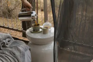 Early morning's are for a steaming cup of coffee before heading out on your game drive. 