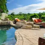 Swimming pool at Fitzpatricks at Jock. 