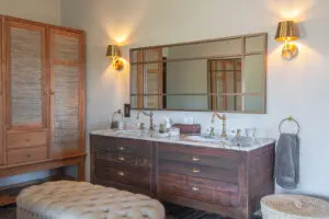 Twin vanity.