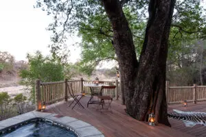 The family suite swimming pool.