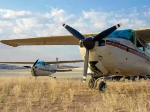 Los vuelos chárter compartidos entre destinos añaden mucho más tiempo a su safari.