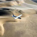 Un viaje por carretera que podría llevar casi todo un día es sólo un corto vuelo en avioneta.