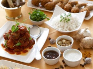 Ricos y sabrosos, los platos tradicionales malayos suelen adornar las mesas de Ciudad del Cabo.