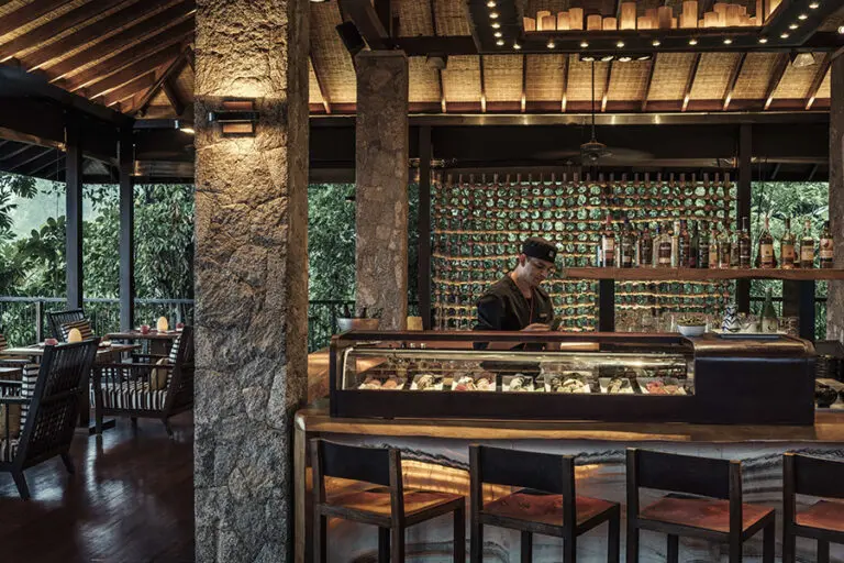 The ZEZ Lounge Sushi Bar.