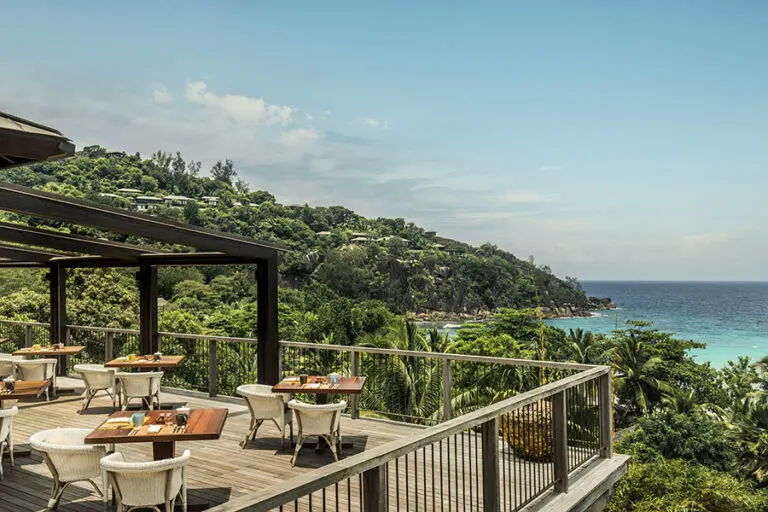 Dine with sweeping ocean views.