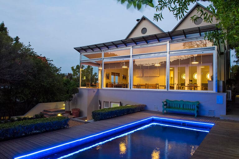 The refreshing swimming pool at Four Rosmead Boutique Guest House.