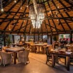 Delicious meals are served in the lodge's tranquil dining room.