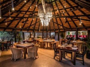 Delicious meals are served in the lodge's tranquil dining room.